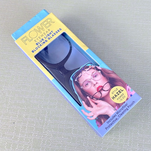 NWT Flower By Drew Barrymore Hazel Blue Light Blocking Glasses - Picture 1 of 8